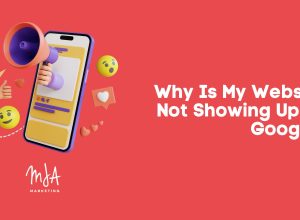 Business owner checking why a website is not showing on Google search results